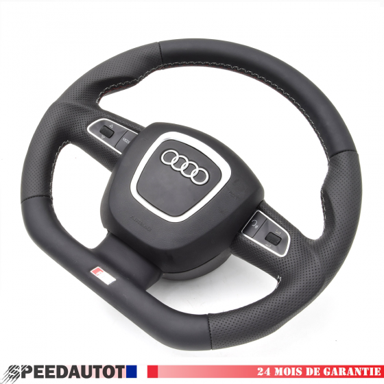 S-line Volant Aplati Noir Audi A3, A4, A5, A6, Q5, Q7  