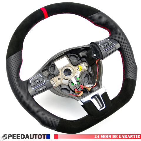 Abgeflacht Lenkrad VW TOURAN TIGUAN CADDY 1T0419091 ohne airbag alcrot 