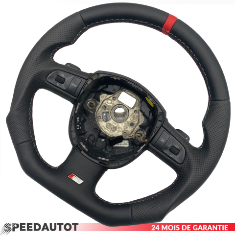 S LINE Aplati Volant Multifonction Volant Cuir Noir Audi Q5 A3 A4 A6 A5 DSG