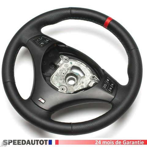  Volant Cuir BMW M-POWER E81 E82 E84 E87 E88 E90 E91 E92 E93 Echange standard-