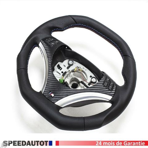 Volant Aplati BMW M-POWER E82 E84 E87 E88 E90 E91 E92 E93 Neuf Cuir