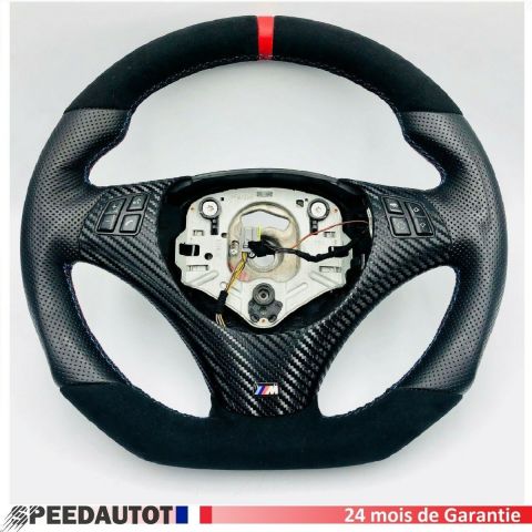 volant  Aplati Cuir BMW M-POWER E82 E84 E87 E88 E90 E91 E92 E93,24MOISGARANTIE