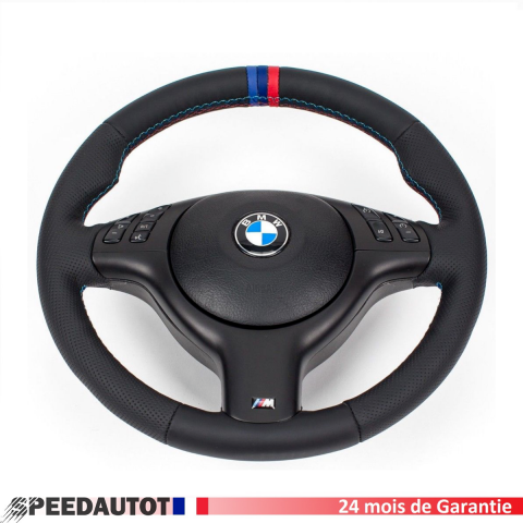 Volant Cuir Neuf  Nappa Lisse BMW Sport E46, E39, Z3 X5 AIRBAG