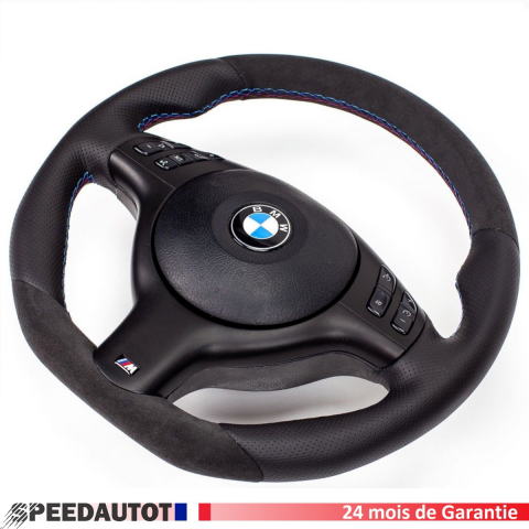 Volant aplati avec airbag BMW E46 E39 M3 X5 Volant avec OUVERTURE NOIRE