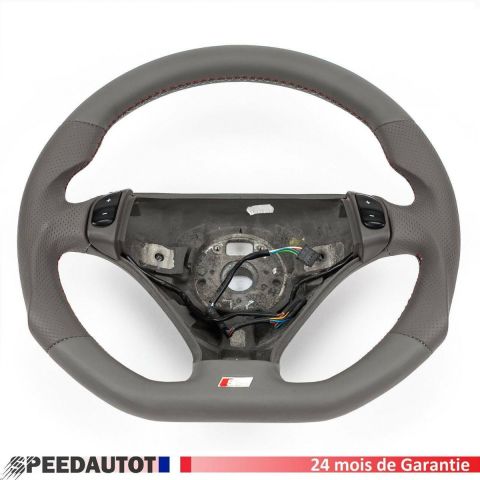 S-LINE Aplati Radio Multi Volant en Cuir Gris Audi A6 4B0419091BG-