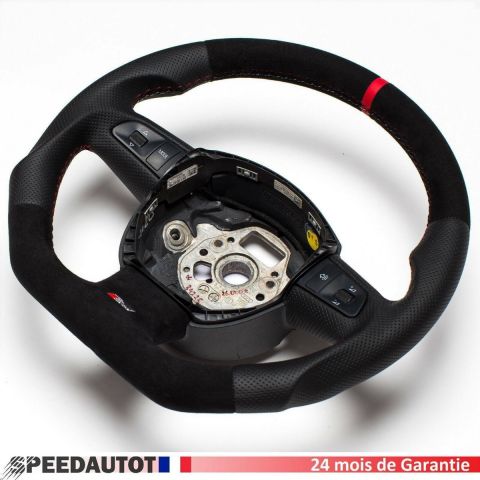 Mise au Point S-LINE Aplati Volant Cuir Noir Audi A6 A4 A5 A7 A8 Q7