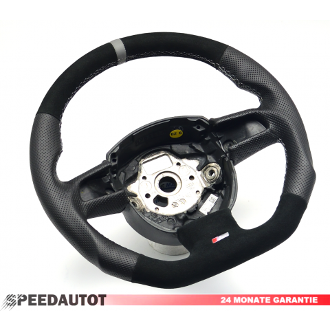 TAUSCH S-LINE abgeflacht Leder Lenkrad AUDI A4 A3 A6 Q5 A5 