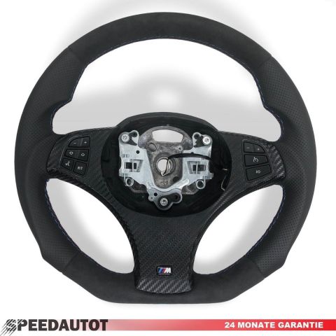 TAUSCH Tuning Abgeflacht ALCANTARA Lederlenkrad BMW M-POWER X5 E53 BLENDE M,