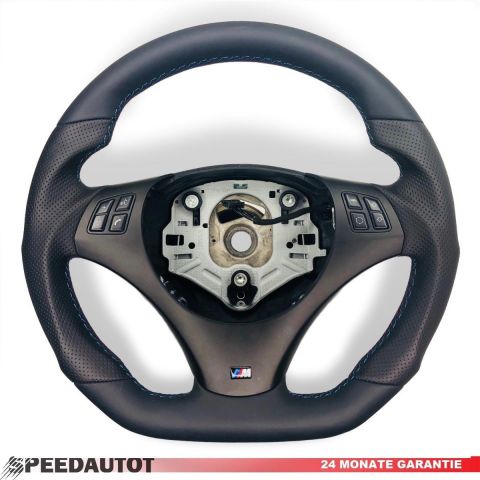 TAUSCH Abgeflacht Lederlenkrad BMW M-POWER E82 E84 E87 E88 E90 E91 E92 E93