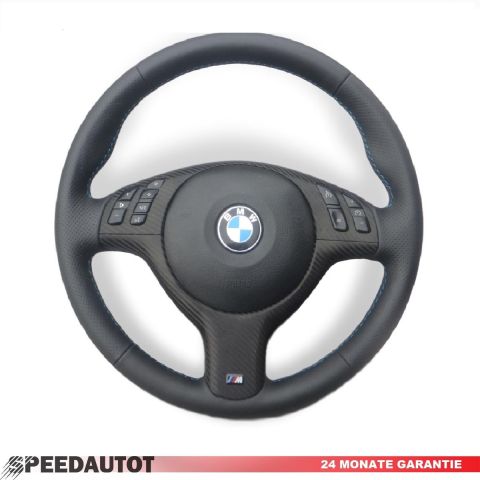 NEU! Lederlenkrad BMW X5 E53  3M Lenkrad mit Blende Multifunk. und Airbag 