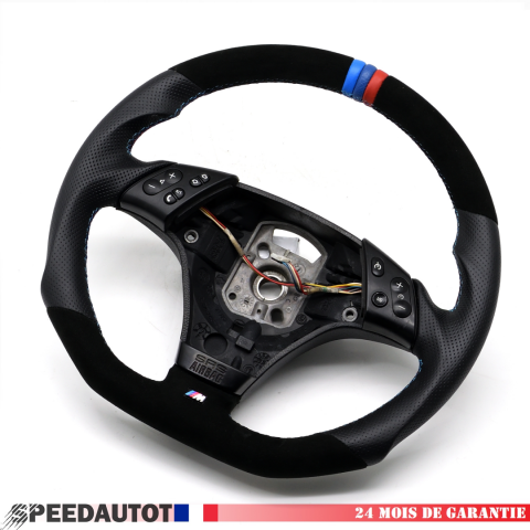 Abgeflacht Lenkrad Alcantara Lederlenkrad für BMW E46 Steering Wheel 