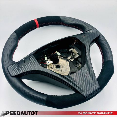 Tausch Abgeflacht Alfa Romeo Giulietta 940 Lederlenkrad Multif. Sport Rot Ring
