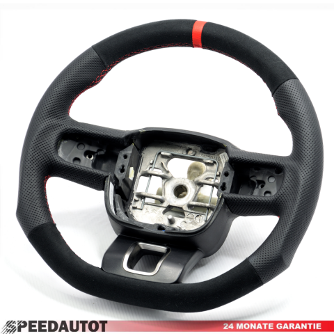 Volant en cuir Citroën C3 34250110 ligne rouge
