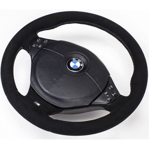 M-POWER Alcantara Lenkrad Multifunktion 4 BMW M3 E46 Steering Wheel Mit Airbag