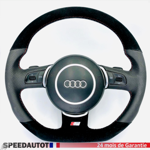 Volant Tuning aplati adjustable S-Line Audi A8 S8 D3 4E SPORT 556-1 Coussin gonflable 
