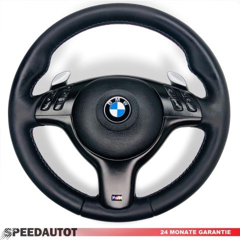 Leder Lenkrad Lederlenkrad BMW E46 M3 3,0i Multifunktion SMG , Airbag